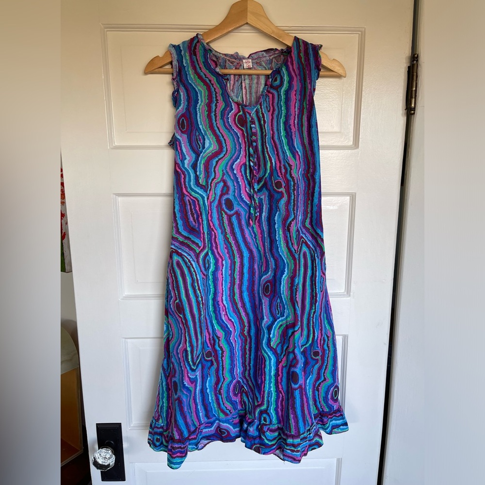 Kaffee Fasset fabric- Vintage 60s 70s dress